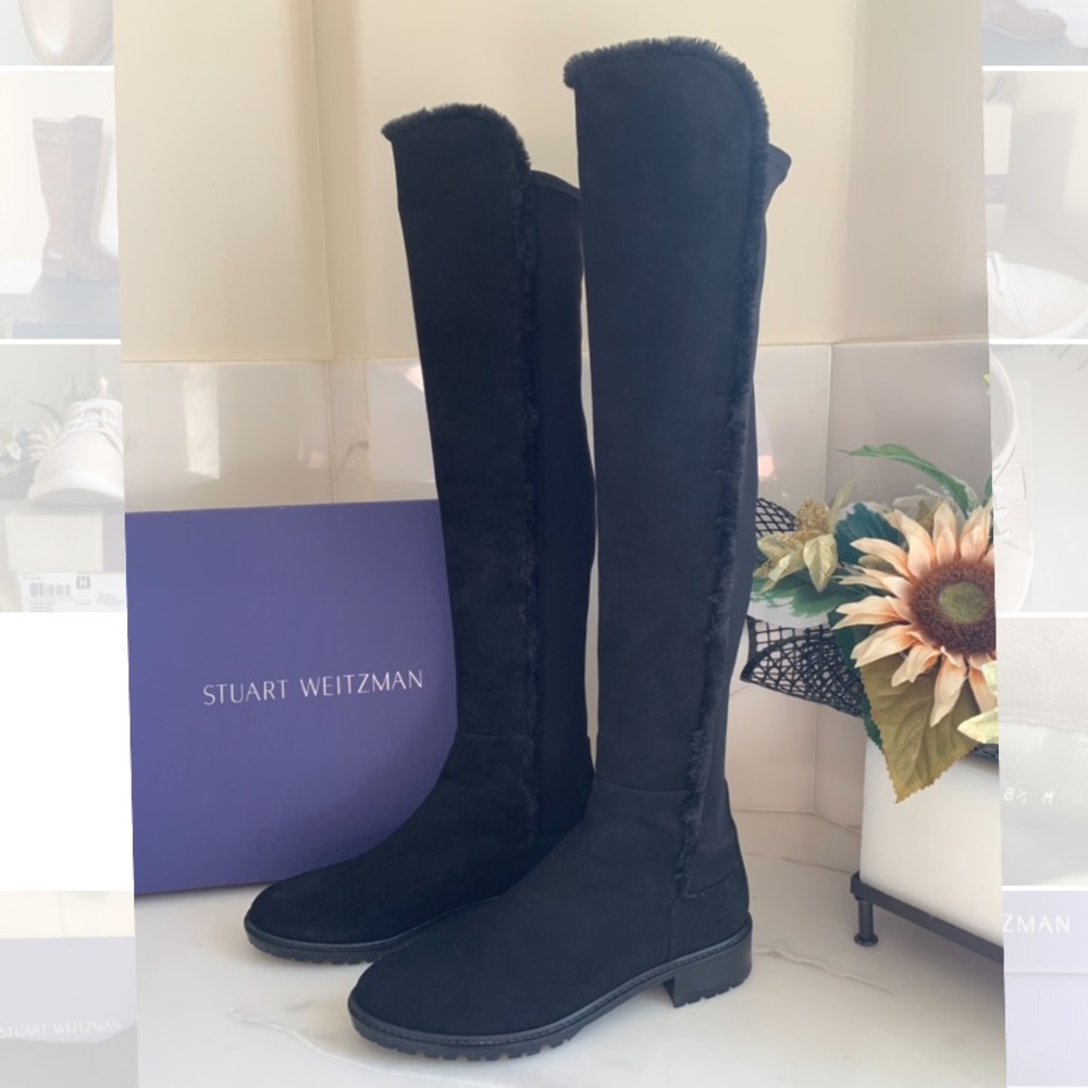 Stuart Weitzman Parka Suede Over-The-Knee Boot